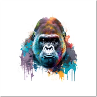 Colorful Gorilla #4 Posters and Art